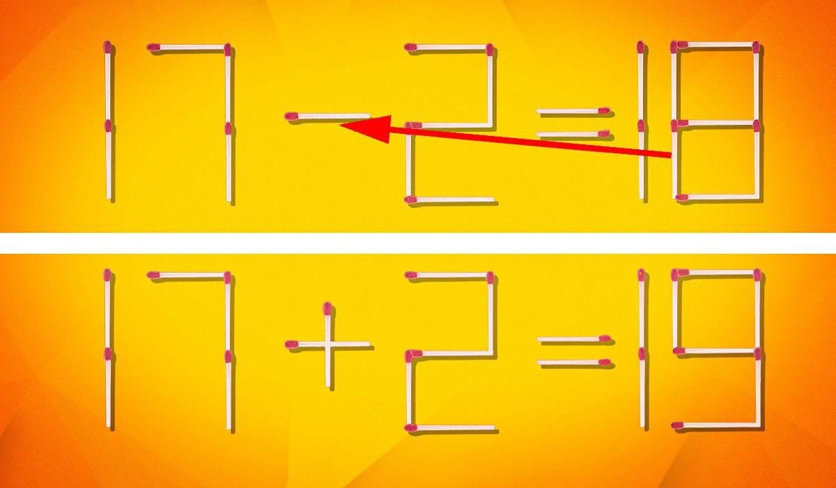 Hvor skal man flytte 1 tændstik for at gøre ligheden korrekt: et fascinerende puslespil