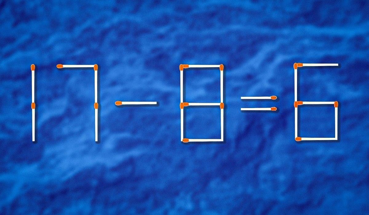 Hvilken tændstik skal trækkes for at gøre ligheden korrekt: et udfordrende puslespil