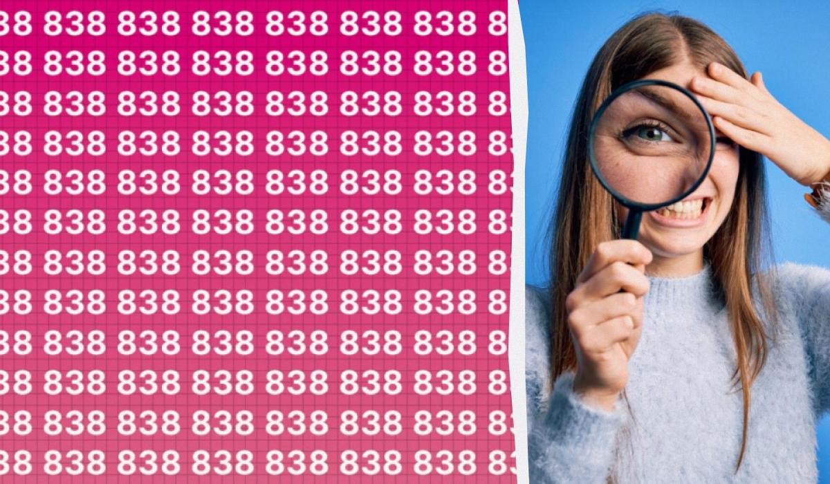 Du har en høj IQ, hvis du hurtigt kan finde tallet 888 blandt hundredvis af andre.